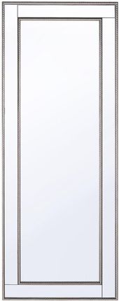 Beliani Lustro wiszące srebrne lustrzana rama dekoracyjne 50 x 130 cm Fenioux