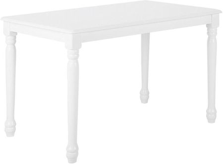 Beliani Retro stół do jadalni prostokątny drewniane nogi 120 x 75 cm biały Cary