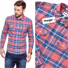 Wrangler Ls 2 Pkt Męska Koszula Krata Regular L Ceny i Wrangler Ls 2 Pkt Męska Koszula Materiał Krata XXL Ceny i