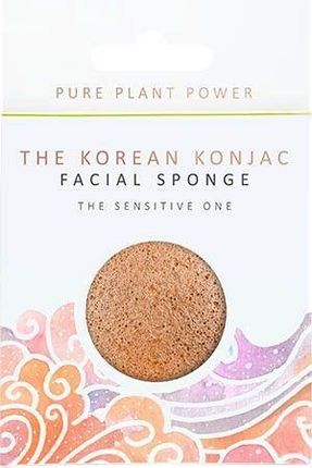 The Konjac Sponge Gąbka Konjac Premium The Elements Powietrze Z Różową Glinką I Rumiankiem Do Cery Wrażliwej
