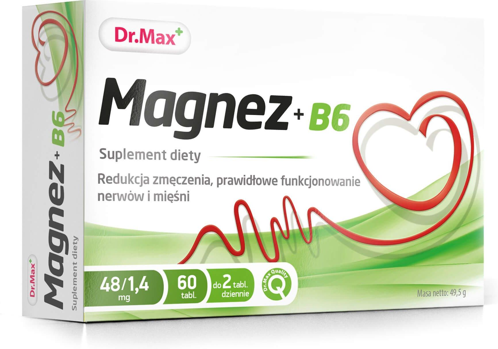 Dr.Max Magnez + B6 60 Tabl - Opinie I Ceny Na Ceneo.pl