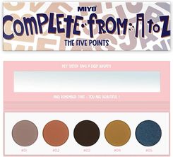 MIYO FIVE POINTS PALETTE Paleta cieni do powiek COLOR BOX EDITION 23 Complete from A to Z