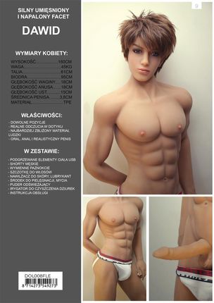 Tpe Realistyczna Sex Lalka Mczyzna Facet Jak Prawdziwy - Dawid 160cm -  Ceneo.pl