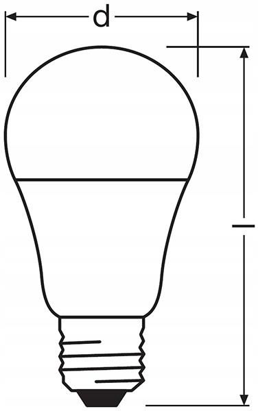 Osram Ledvance Żarówka Led Base Classic A60 8,5W (60W) 806Lm E27 4000K (5Szt)