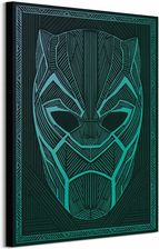Black Panther Tribal Mask - obraz na płótnie 60x80 - zdjęcie 1