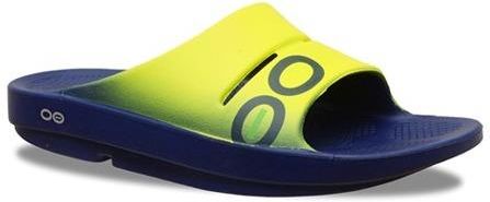 OOFOS klapki regeneracyjne OOahh Sport niebiesko-żółty