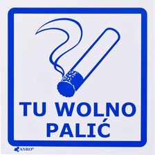 Zdjęcie OBI Znak tu wolno palić - Miłomłyn