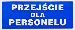 Zdjęcie OBI Znak przejście dla personelu - Miłomłyn