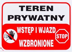 Zdjęcie OBI Znak teren prywatny - Grodków