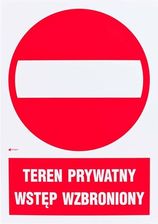 Zdjęcie OBI Znak teren prywatny - wstęp wzbroniony - Grodków