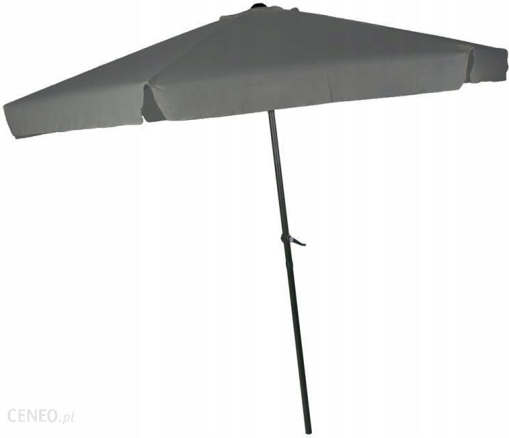 Duży parasol ogrodowy, szary, na taras