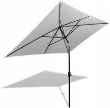Zdjęcie Prostokątny parasol ogrodowy, biały, 200x300 cm - Kętrzyn