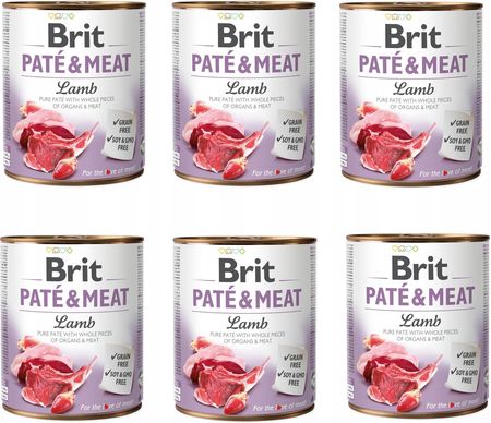 Brit Pate&Meat Lamb 6X800G