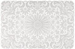 Zdjęcie Uniglob Podkładka Pod Talerz Lace Biała 45X30 Cm - Łańcut