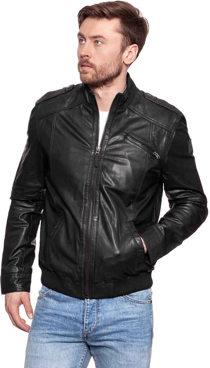 WRANGLER LEATHER JACKET BLACK W4449ZI01 - Ceny i opinie - Ceneo.pl