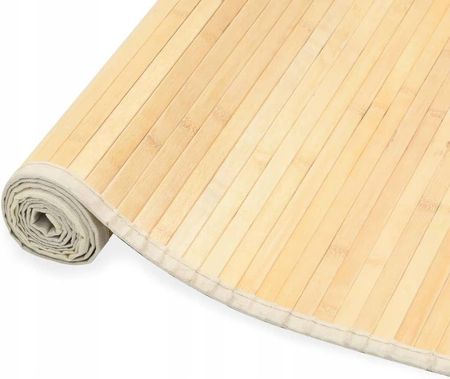 Mata bambusowa na podłogę, 100 x 160 cm, naturalna