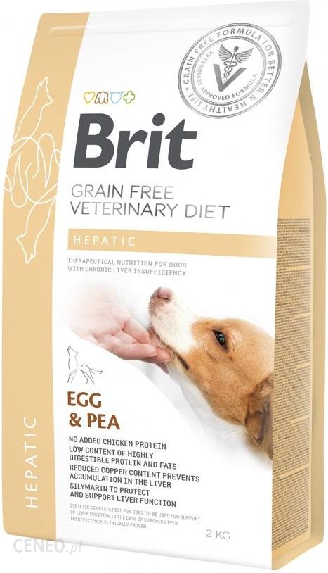 Brit Veterinary Diet Hepatic Egg&Pea 2Kg