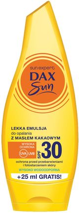 Dax Sun Lekka emulsja do opalania z masłem kakaowym SPF 30 175ml