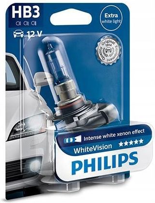 Żarowka samochodowa Philips Żarówki WhiteVisio 9005WHVB1 - Opinie i ceny na