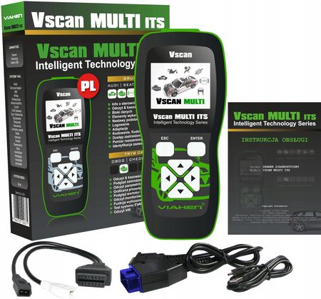 VIaken Interfejs Skaner Vscan MULTI ITS 2w1 VAG + OBD2 PL