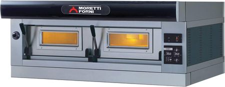 Moretti Forni Piec do pizzy 1-komorowy z okapem i bazą 4x60x40 cm | SerieP