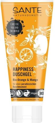 sante HAPPINESS Żel pod prysznic z organiczna pomarańczą i mango 200ml