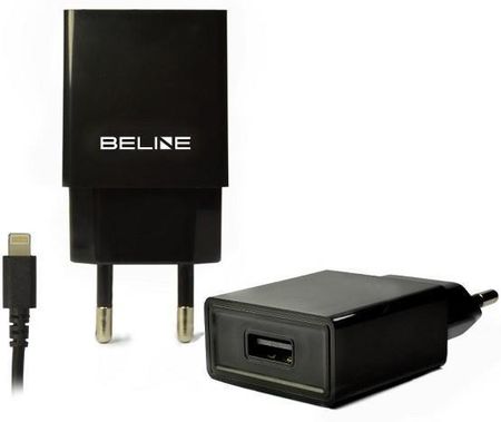 Beline Sieciowa 1xUSB + Lightning 1A Czarna (BELI0007)