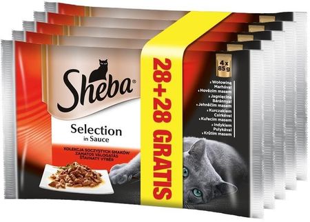 Sheba Selection In Sauce Soczyste Smaki 28x85G + 28x85G