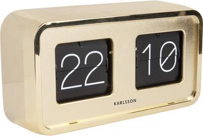 セブンフェアリー⭐︎CLOCHE Karlsson Zegar Stołowy Bold Flip Gold (Ka5712Gd) - Opinie i