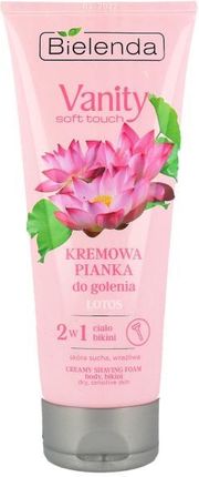 BIELENDA VANITY SOFT TOUCH Kremowa pianka do golenia 2w1 LOTOS 175g