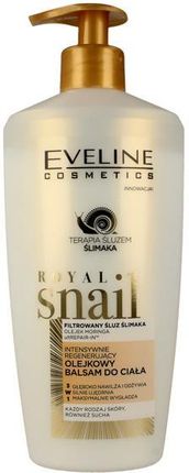 Eveline Cosmetics Royal Snail Intensywnie Regenerujący Olejkowy Balsam Do Ciała 3W1 350 ml