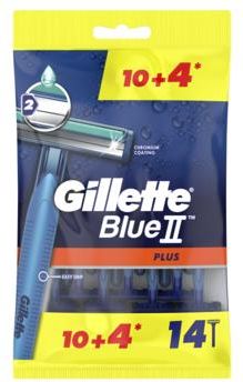Gillette Blue Ii Plus Maszynki Jednorazowe Dla Mężczyzn 14Szt