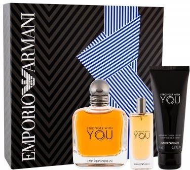 Giorgio Armani Emporio Armani Stronger With You Woda Toaletowa 100 ml + Żel Pod Prysznic 75ml + Woda Toaletowa 15ml