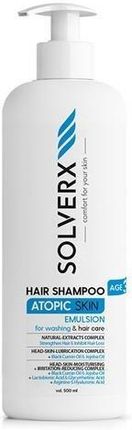 Empire Pharma Solverx Atopic Skin Szampon Do Włosów W Postaci Emulsji Do Skóry Atopowej 500Ml