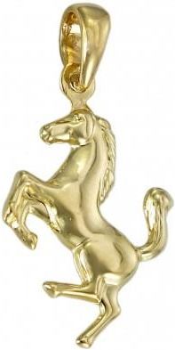 Norbisrebro Piękny Złoty Wisiorek Koń Konik Próba 585 Idrkonik11