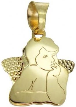 Norbisrebro Złoty Wisiorek Aniołaniołek Pr. 585 Idraniołgold76