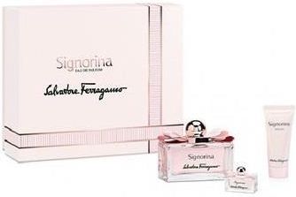 Salvatore Ferragamo Signorina woda perfumowana 100ml + mleczko do ciała 50ml + woda perfumowana 10ml