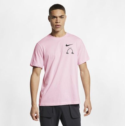 Męski T-shirt do biegania Nike Dri-FIT Nathan Bell Różowy Ceny