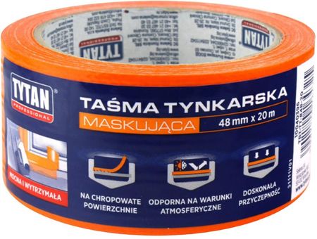TYTAN PROFESSIONAL Taśma Tynkarska 48 mm X 20 m pomarańczowy