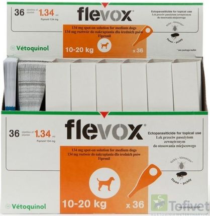 Vetoquinol Biowet Flevox Spot-On Psy 10-20kg 3Szt