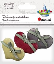 Zdjęcie Hasta Ozdoba Dekoracyjna Material Serca 45X54 388806 3Szt - Baranów Sandomierski