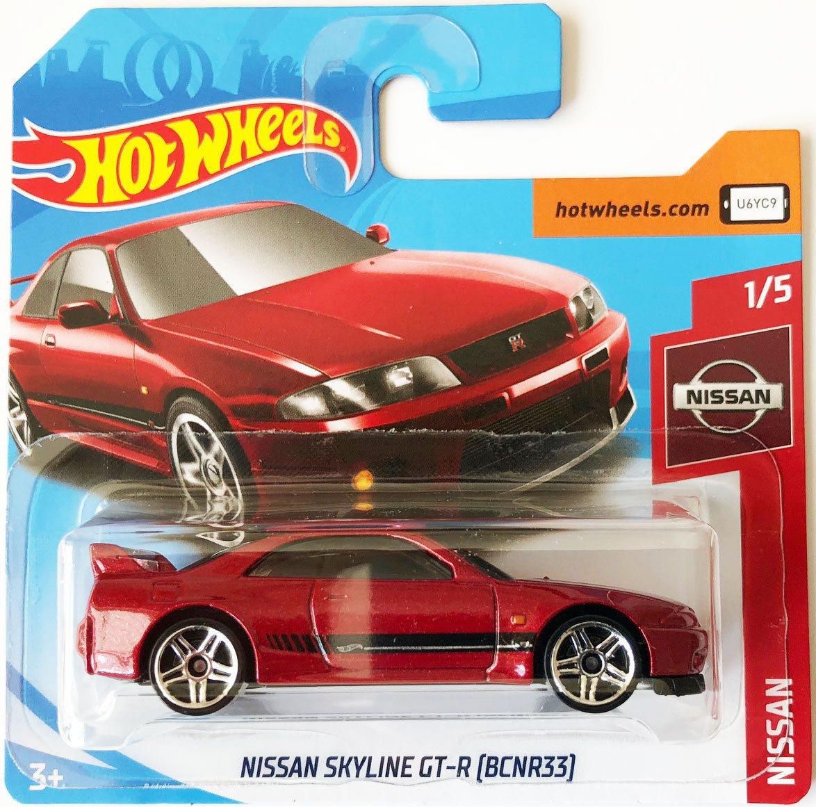 Hot Wheels Nissan Skyline GT-R (BCNR33) Czerwony FYD17