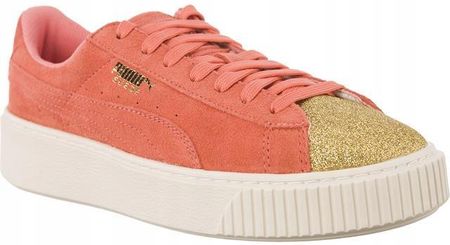 Buty Puma Suede Platform Glam Team Gold pink 38 5 Ceny i opinie