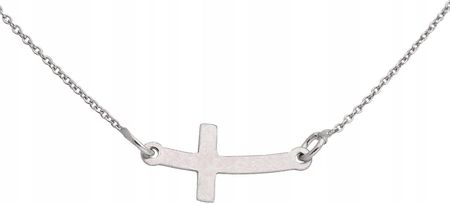 Naszyjnik łańcuszek srebrny 925 krzyż krzyżyk