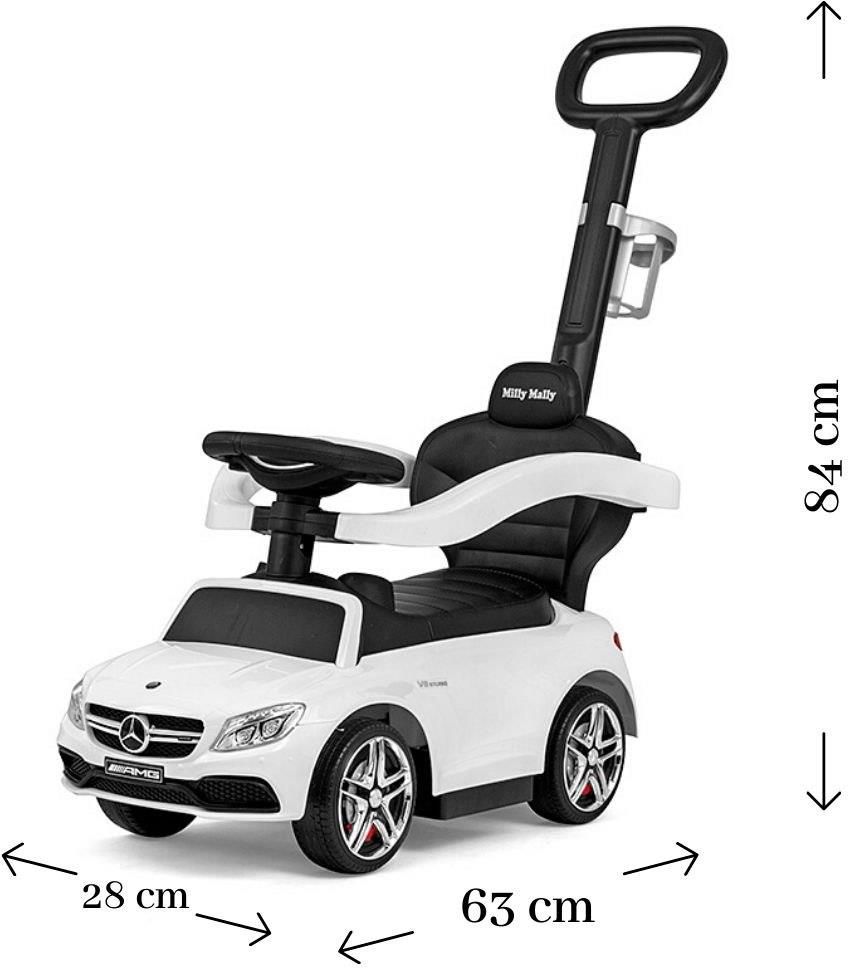 Milly Mally Mercedes AMG C63 Coupe White - zdjęcie 4 Milly Mally Mercedes AMG C63 Coupe White