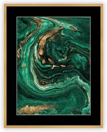 Dekoria Obraz Abstract Green&Gold I 40 X 50Cm (18305300)