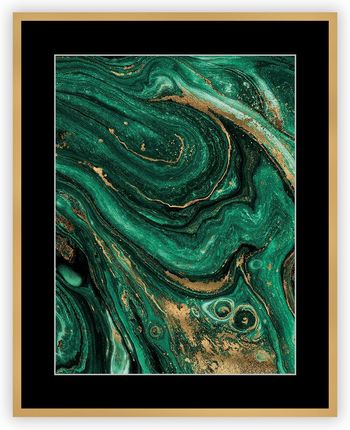 Dekoria Obraz Abstract Green&Gold Ii 40 X 50Cm (18305400)