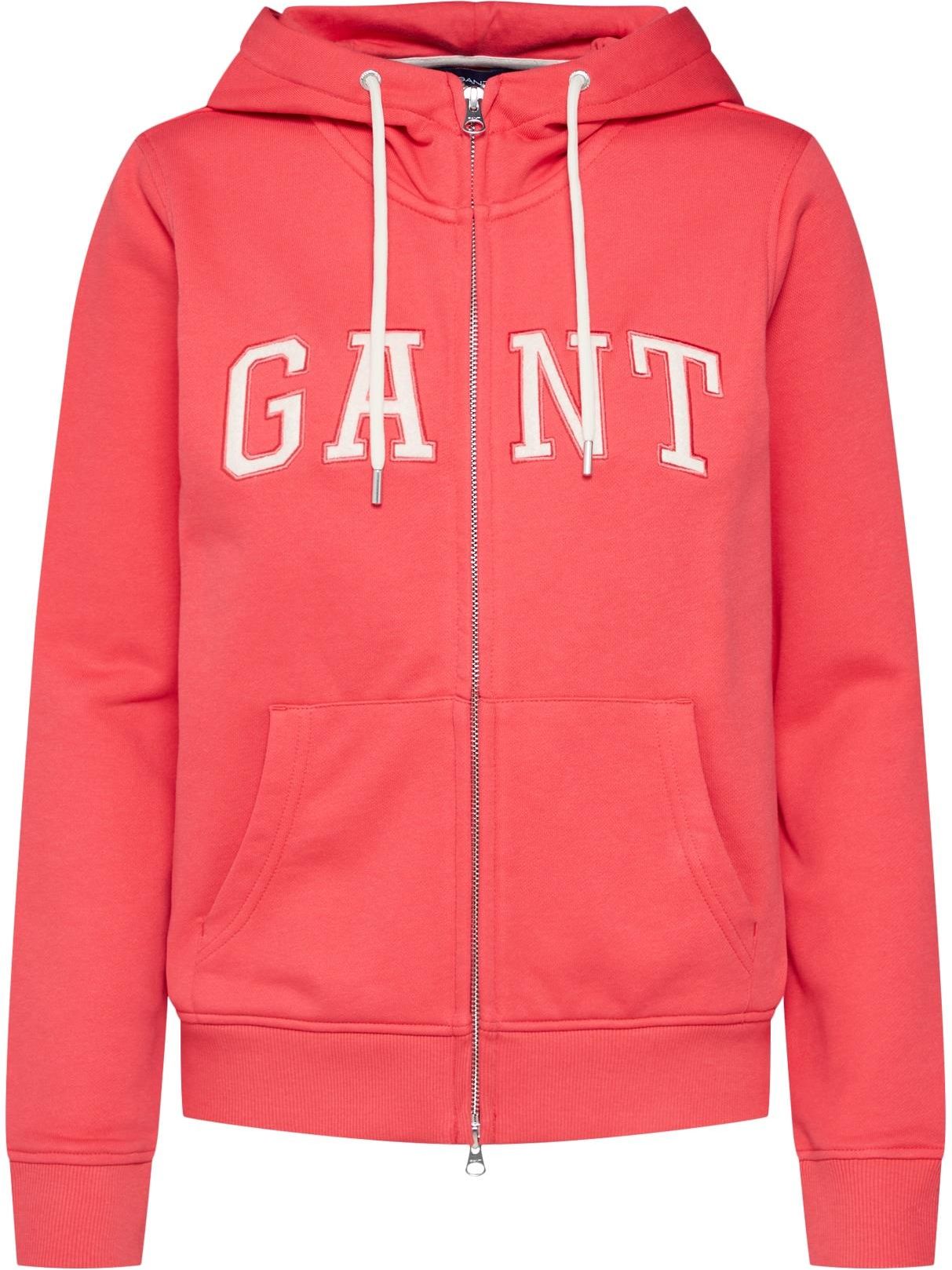 gant logo full zip hoodie