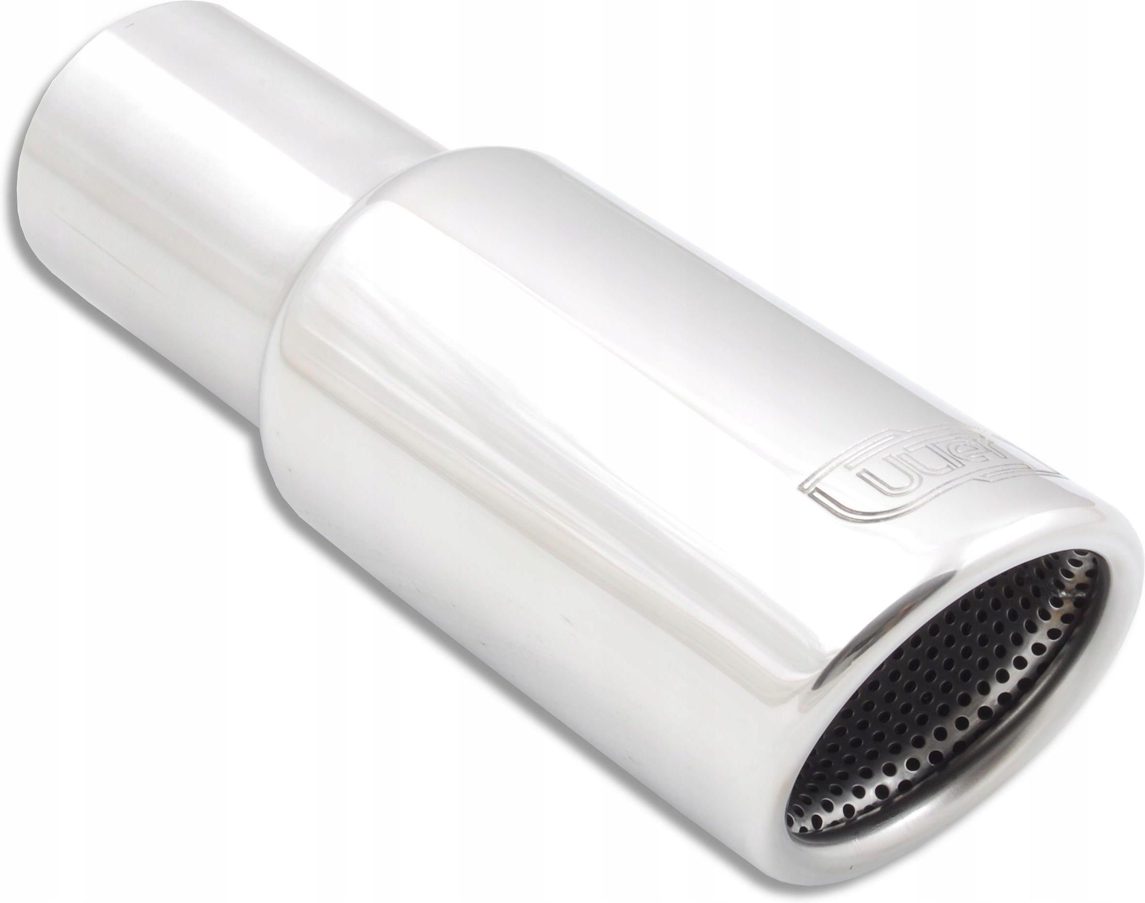 Terminale Di Scarico In Acciaio Inox Lucido &ndash; Punta Coda Solida 35mm-60mm Universale