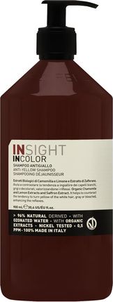 Insight Incolor Antiyellow Shampoo 900Ml Szampon Niwelujący Żółte Odcienie